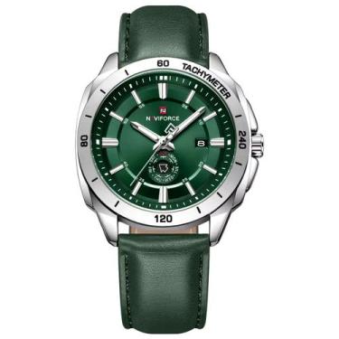 Imagem de Relógio Masculino de Quartzo de Couro Pu Esportivo A Prova Dagua - - N