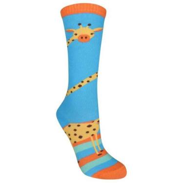 Imagem de Meia 3/4 Cano Alto Girafa Infantil e Adulto - Miimos, PP