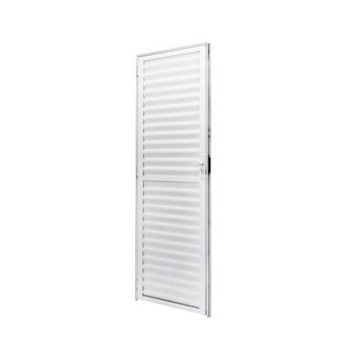 Imagem de Porta de Aluminio Palheta 210x70cm Batente 4cm Ultra Ramassol Abertura
