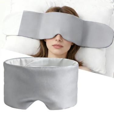 Imagem de Máscara de Dormir KUMFLOI com Peso, Bloqueio Total e Alça Ajustável