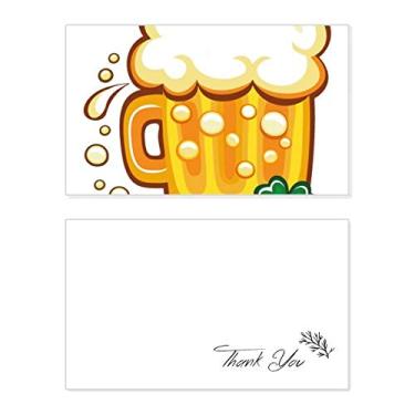 Imagem de Clover Yellow Beer Ireland St.Patrick's Day Cartão de agradecimento aniversário saudações casamento agradecimento
