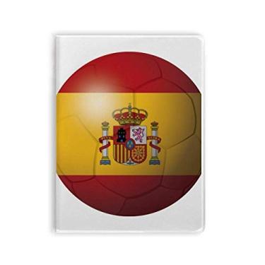 Imagem de Diário de capa macia com a bandeira nacional da Espanha para caderno de futebol americano