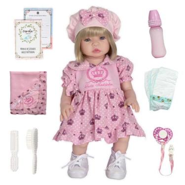 Boneca Bebe Reborn Realista Princesa 100% Silicone Premium