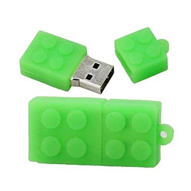 Imagem de Blocos de construção de 64 GB em forma de pen drives pen drive memoria pen drives pen drives USB Flash Disk Thumb Drive U Disk USB (verde)