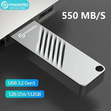 Imagem de PHIXERO-Portátil Mini Solid State Disk  Flash Drive Stick  Armazenamento de Memória  Pen Driver on