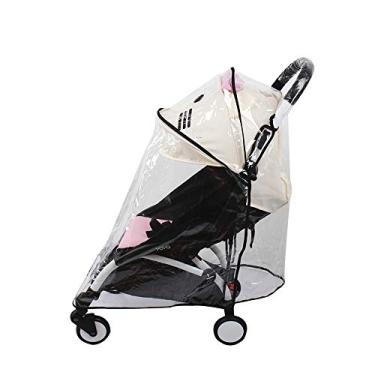 Imagem de Capa de chuva para carrinho de bebê para Babyzen Yoyo Yoya Pram impermeável à prova de vento, transparent, Large