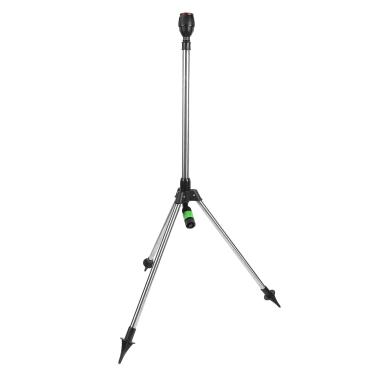 Imagem de Aspersor de Suporte Telescópico de tripé de Irrigação de Aço Inoxidável, Aspersor de tripé Giratório de 360 ​​graus Com Conector Rápido, Cobertura de Grande área, tripé de