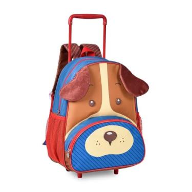 Imagem de Mochila De Rodas Inf. Pets Cachorro Vermelho 15" -Clio Style