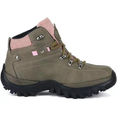 Imagem de Bota Adventure Feminina Colarinho Rosa Espumado Confortável ref 100 - 