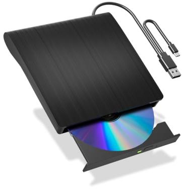 Imagem de Unidades Bluray externas, unidade Blu Ray externa USB para laptop e PC, gravador de DVD Bluray externo USB 3.0 e porta tipo C, unidade externa de CD/DVD compatível com Windows XP/7/8/10/11, Mac OS