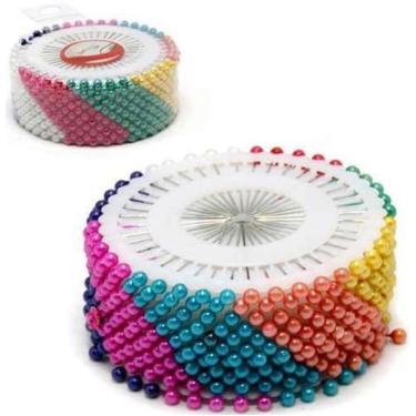 Imagem de Alfinete Com Cabeca Com 480 Unidades 12 Discos Colors - Wellmix