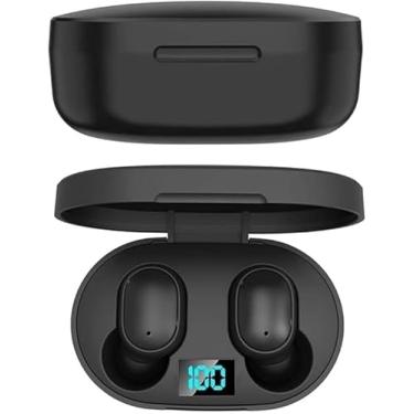 Imagem de Fone De Ouvido Bluetooth 5.0 TWS Sem Fio Preto Intra Auricular Premium Com Visor De Bateria Compativel Com Todos Os Aparelhos