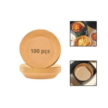 Imagem de Papel Forro Air Fryer Antiaderente Descartável Com 100 Pcs - UnyHome
