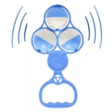 Imagem de Chocalho 03 Infantil PAIS E FILHOS - Emite som, Azul