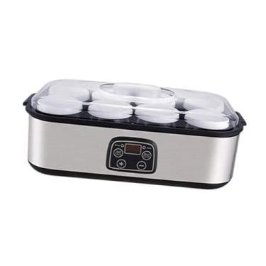 Imagem de ＫＬＫＣＭＳ Fabricante de iogurte elétrico aço inoxidável multifuncional profissional baixo ruído diy com 8 frasco iogurte máquina automática