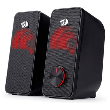 Imagem de Caixa de Som Gamer Redragon Stentor GS500 USB P2 Auxiliar, preto