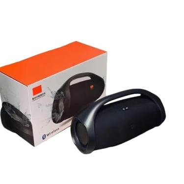 Imagem de BOOM Caixa De Som Bluetooth S7 Grande : Potência de 40W, Subwoofer Integrado, Bateria Duradoura e Tela de 10" para Som Portátil ao Ar Livre