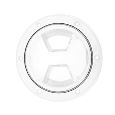 Imagem de Escotilha redonda da inspeção do deslizamento da placa da plataforma do barco, tampa marinha da escotilha do porto de acesso com parafusos para o iate marinho do barco (4 Inch)