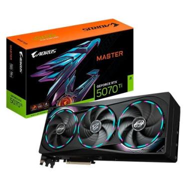 Imagem de Placa de Vídeo Gigabyte RTX 5070 Ti AORUS MASTER 16G NVIDIA GeForce, 1