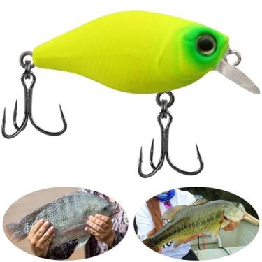 Imagem de Isca Artificial Marine Mini Crank 100 Amarela 3.8cm 4g Meia Água Peque