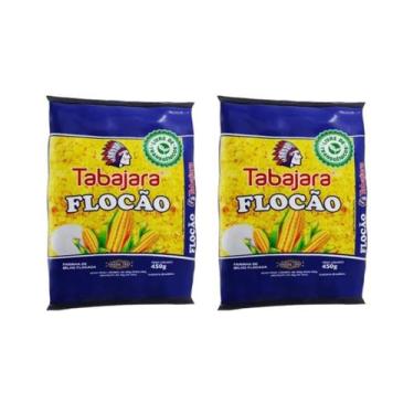 Imagem de Kit 2 Flocão de Milho Tabajara Não Transgênico 900g