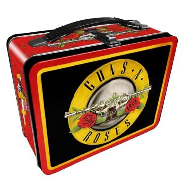Imagem de AQUARIUS Guns N’ Roses Fun Box - Sturdy Tin Storage Box with Plastic Handle & Embossed Front Cover - Officially Licensed GNR Merchandise & Collectible Gift