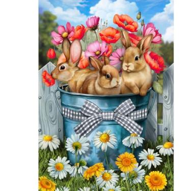 Imagem de Briarwood Lane Bandeira de jardim Bucket of Bunnies