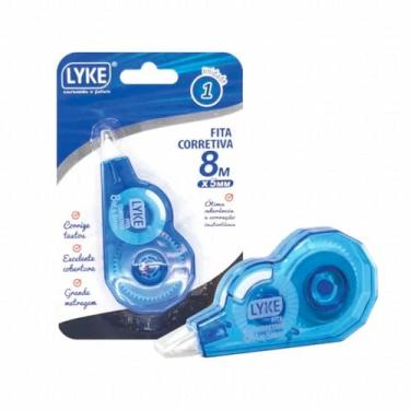 Imagem de Corretivo em Fita 8m Azul Lyke