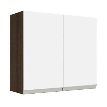 Imagem de Armário Aéreo 70 Cm 2 Portas Rustic/branco Glamy - MADESA