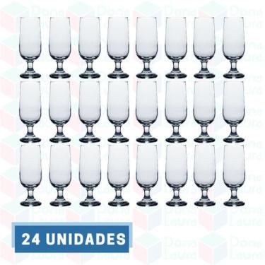 Imagem de 24UNI Taça de Vidro 300ML Chopp Cerveja Drinks Chic Elegante - NADIR F
