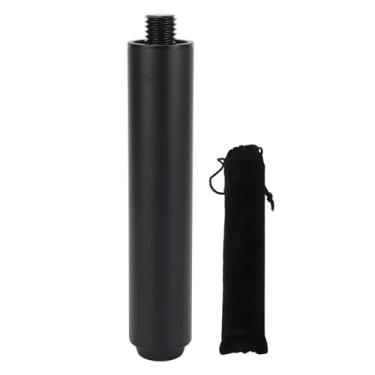 Imagem de 6 Inch Pool Cue Extension Alumínio Bilhar Cue Extender com borracha Bumper para jogadores profissionais e amadores Lightweight Durable Accessory