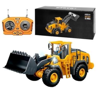 Imagem de Escavadeira RC de Brinquedo, 2.4GHz, 4+ Anos, Controle Remoto, Amarela