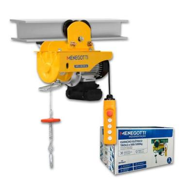 Imagem de Guincho De Coluna Prime Elétrico Menegotti 500kg a 1000kg Motor 2000W 