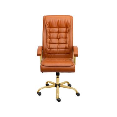 Imagem de Cadeira Escritorio Oslo - Caramelo | Dourado