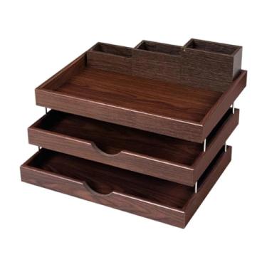 Imagem de Xgdsnly Bandeja de Papel, Organizador de Documentos de Mesa, Suporte para Controle Remoto, Classificador de Arquivos, Bandeja Organizadora de Mesa para Armári, a, Tamanho real