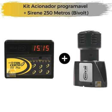 Imagem de Kit Acionador + Sinaleiro Escolar Beatek - 250m - BEATEK MILPONTO