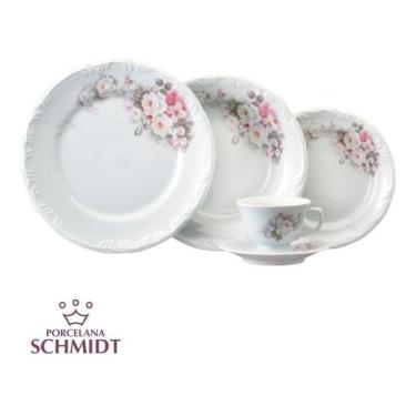 Imagem de Jogo Jantar E Chá 60pçs 12 Pessoas Porcelana Schmidt Eterna - Porcelan