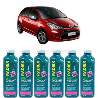 Imagem de Kit aditivo radiador bio coolant pronto para uso rosa - citroen c3 - r