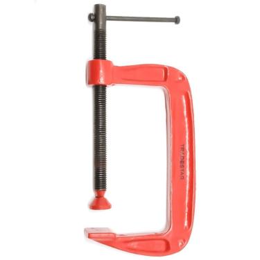 Imagem de Grampo Sargento C 4`` Tradestar - Fixação Robusta