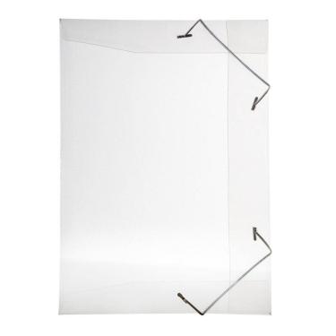 Imagem de Pasta com aba elástico 1/2 ofício - Line - transparente cristal - 0252.H - Dello