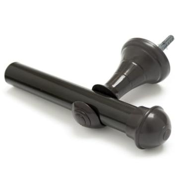 Imagem de Kit Varão Cortina 2,40 Metros 28mm Simples(IMBUIA)