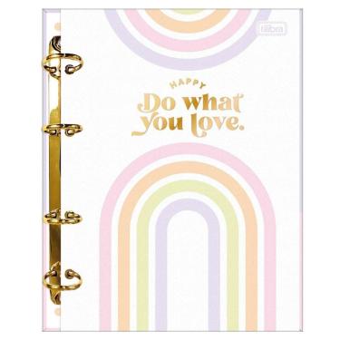 Imagem de Fichário colegial c/ 4 argolas Happy 332518 Tilibra