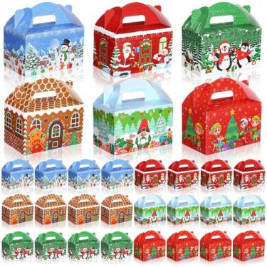Imagem de Caixas de presentes de Natal Dunzoom, 24 peças, 16x9x9 cm, doces