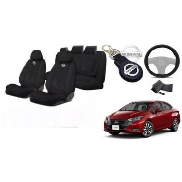 Imagem de Combo Capas Personalizado Exclusivo Versa 21-24 + Volante + Chaveiro -