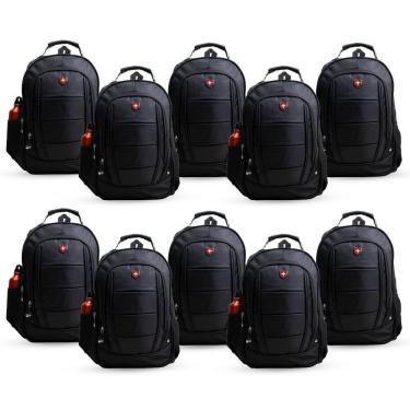 Imagem de kit 10 Mochila Reforçada Forrada Masculina Infinity Swiss Move