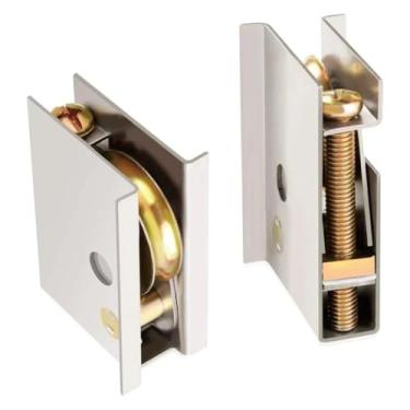 Imagem de 0C5Y00P0 Rolos de porta deslizante de pátio de substituição para rolos de porta deslizante de vidro deslizante Pella Dois rolos por conjunto Rolamento de esferas de aço de 3,5 cm Altura ajustável de