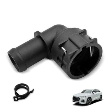 Imagem de 1K0122291J Mangueira de refrigeração de acoplamento de radiador com 1 conector superior de braçadeira com Audi A3 Q3 S3 TT VW Jetta Caddy Golf Touran 5QD122291B