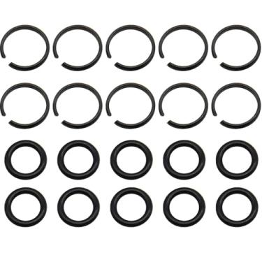 Imagem de 10 conjuntos de anéis retentores de chave de impacto de 1,27 cm com anel de vedação, para chave elétrica e pneumática Milwaukeeii