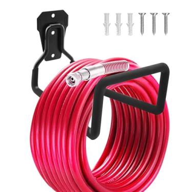 Imagem de Iniscape Gancho de mangueira de parede resistente, carretel de mangueira durável e à prova de ferrugem, adequado para soluções de armazenamento de garagem e jardim. Carretel de mangueira ajustável