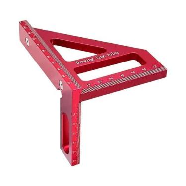 Imagem de Régua Triangular De Alumínio De Alta Precisão Para Carpintaria, Esquad